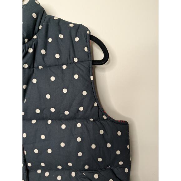 The Clare V Emile Reversible Vest in Black & White Polka Dot M/L - Picture 5 of 14